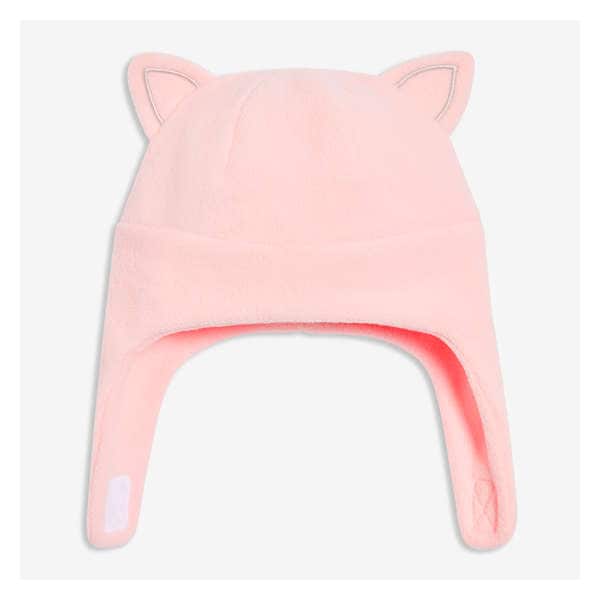 Baby Girls' Fleece Trapper Hat - Light Pink